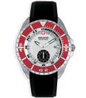 Swiss Military Hanowa Men's Red Sealander Rubber Band Dive Watch